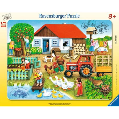 Puzzle 15 elementów Co tu pasuje, Na wsi