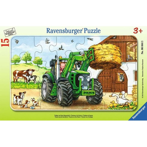 Puzzle 15 elementów Ramkowe, Traktor w polu
