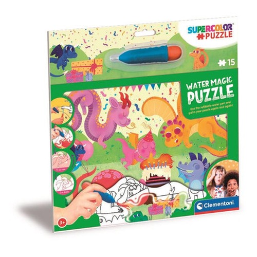 Puzzle 15 elementów Water magic Małe Smoki