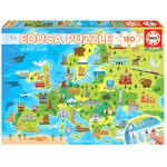 Puzzle 150 el. Mapa Europy dla dzieci