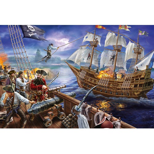 Puzzle 150 el. Pirackie potyczki