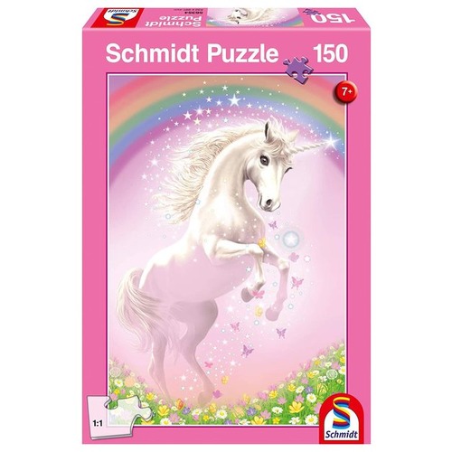Puzzle 150 el. Różowy jednorożec
