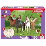 Puzzle 150 el. SCHLEICH Klub jeździecki + figurka
