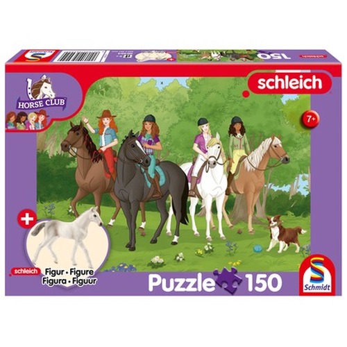 Puzzle 150 el. SCHLEICH Klub jeździecki + figurka