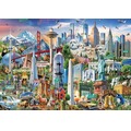 Puzzle 1500 el. Symbole Ameryki Północnej