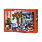 Puzzle 1500 elementów - Martwa natura z tulipnami