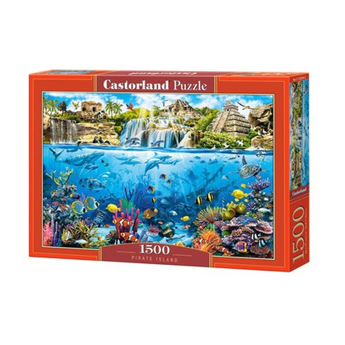 Puzzle 1500 elementów Wyspa piratów - Rafa koralowa