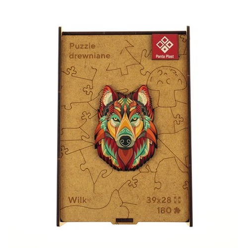 Puzzle 180 drewniane A3 Wilk