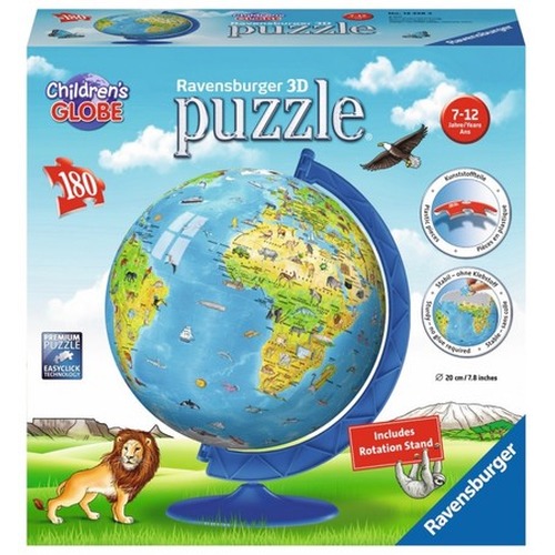 Puzzle 180 elementów Globus w języku angielskim