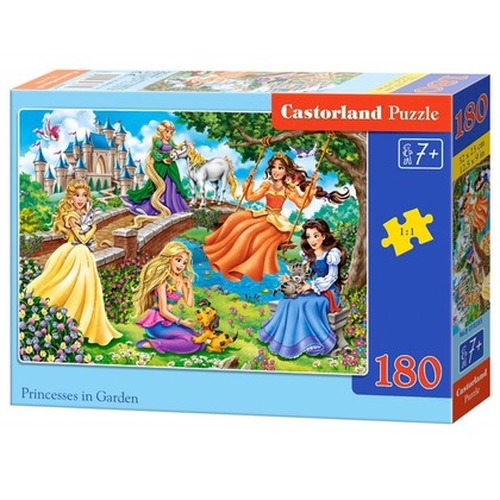Puzzle 180 elementów - Księżniczki w ogrodzie