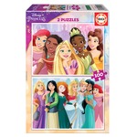 Puzzle 2 x 100 el. Księżniczki z bajek Disneya