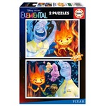 Puzzle 2 x 100 el. Między nami żywiołami