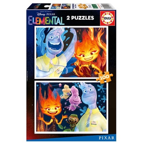 Puzzle 2 x 100 el. Między nami żywiołami
