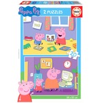 Puzzle 2 x 20 el. Świnka Peppa