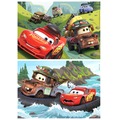 Puzzle 2 x 25 el. Auta (drewniane)