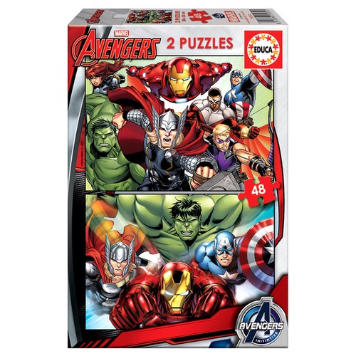 Puzzle 2 x 48 el. Avengers