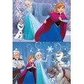 Puzzle 2 x 48 el. Kraina Lodu
