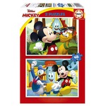 Puzzle 2 x 48 el. Myszka Miki