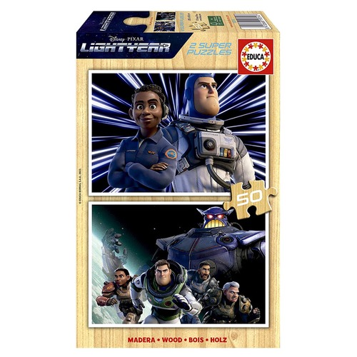 Puzzle 2 x 50 el. Buzz Astral (drewniane)