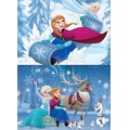 Puzzle 2 x 50 el. Kraina Lodu (drewniane)