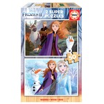 Puzzle 2 x 50 el. Kraina Lodu II (drewniane)