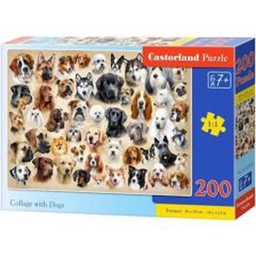 Puzzle 200 Collage with Dogs CASTOR