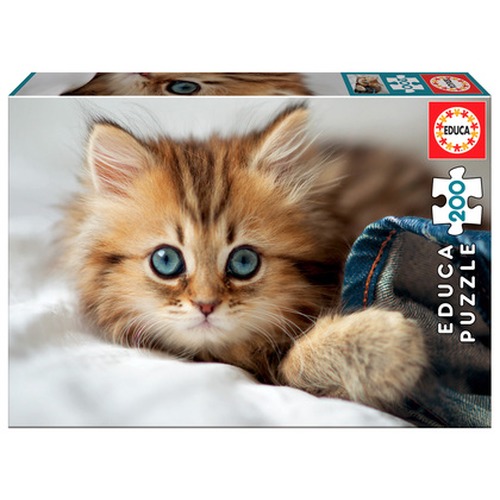 Puzzle 200 el. Mały kotek