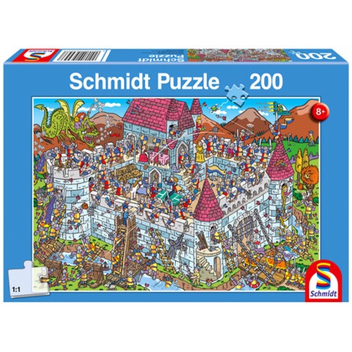 Puzzle 200 el. Zamek rycerski