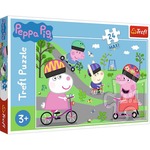 Puzzle 24 elementy Maxi Aktywny dzień Świnka Peppa