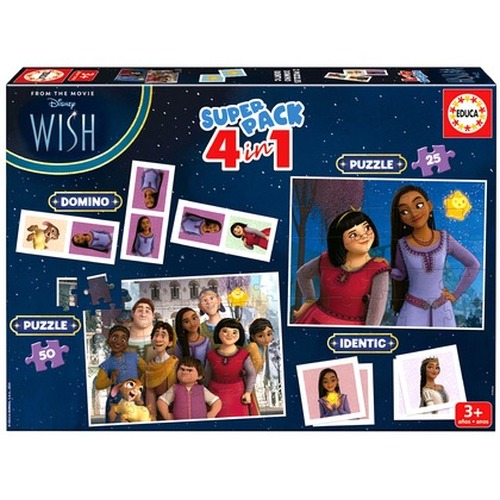 Puzzle 25-50 el. Życzenie (Super zestaw 4 w 1)