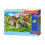 Puzzle 260 elementów - Księżniczki na koniach