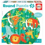 Puzzle 28 el. Dżungla (okrągłe)