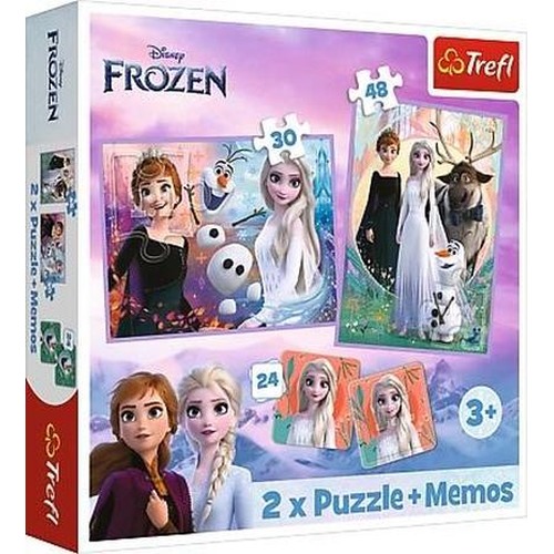Puzzle 2w1 + memos Księżniczki w swojej krainie