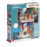 Puzzle 2w1 super kolor Disney Animals 24764