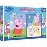 Puzzle 2x10 Baby Maxi Pogodny dzień Peppy TREFL