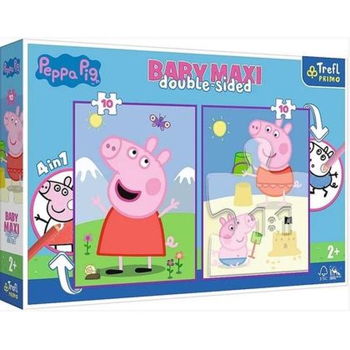 Puzzle 2x10 Baby Maxi Pogodny dzień Peppy TREFL