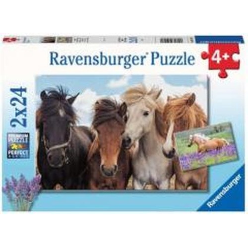 Puzzle 2x24 Konie