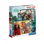Puzzle 2x60 elementów Super Kolor Raya and The Last Dragon