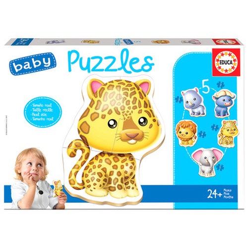 Puzzle 3-5 el. Dzikie zwierzęta