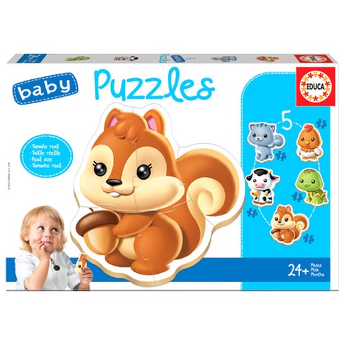 Puzzle 3-5 el. Zwierzęta