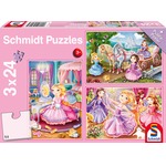 Puzzle 3 x 24 el. Księżniczki