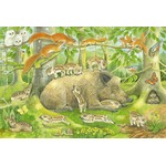 Puzzle 3 x 48 el. Zwierzęca rodzinka
