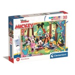 Puzzle 30 elementów Super Kolor, Mickey