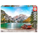 Puzzle 3000 el. Jezioro Braies / Włochy
