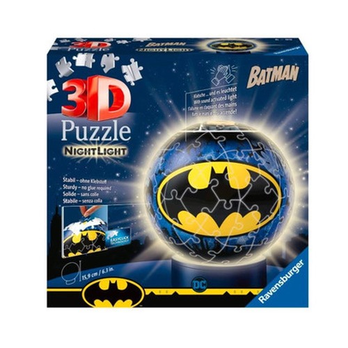 Puzzle 3D Świecąca kula: Batman 72 elementy
