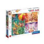 Puzzle 3x48 elementów - Cyrk