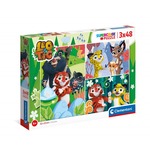 Puzzle 3x48 elementy Leo i Tig 