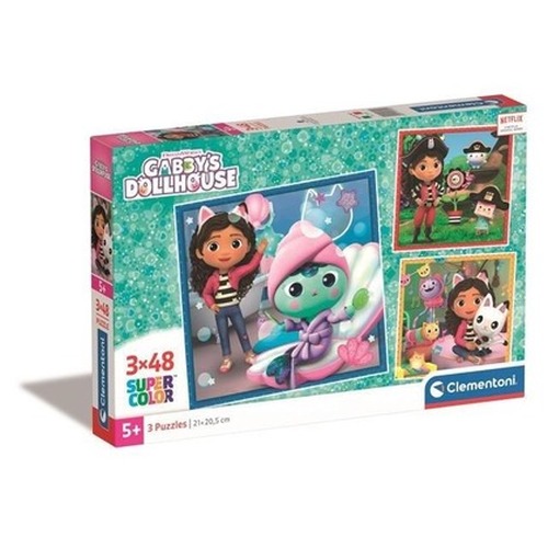 Puzzle 3x48 Super Kolor Gabby\'s Dollhouse