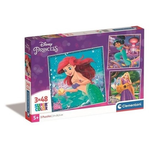Puzzle 3x48 Super Kolor Princesses