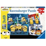 Puzzle 3x49 elementów Minionki 2